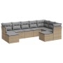 Set de sofás de jardín 9 pzas con cojines ratán sintético beige de , Conjuntos de jardín - Ref: Foro24-3218569, Precio: 497,1...