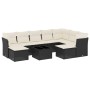 Set de sofás de jardín 10 pzas cojines ratán sintético negro de , Conjuntos de jardín - Ref: Foro24-3218576, Precio: 509,06 €...
