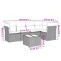 Set de muebles de jardín 6 pzas y cojines ratán sintético gris de , Conjuntos de jardín - Ref: Foro24-3217610, Precio: 351,40...