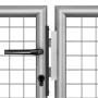 Silberverzinktes Gartentor aus Stahl, 306 x 200 cm von vidaXL, Gartentore - Ref: Foro24-144764, Preis: 450,02 €, Rabatt: %