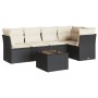 Set de sofás de jardín 6 piezas y cojines ratán sintético negro de , Conjuntos de jardín - Ref: Foro24-3217606, Precio: 349,4...