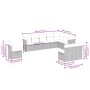 Set de sofás de jardín 10 pzas cojines ratán sintético negro de , Conjuntos de jardín - Ref: Foro24-3249634, Precio: 643,39 €...
