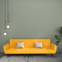 Sofá cama de 2 plazas terciopelo amarillo de , Sofás - Ref: Foro24-375864, Precio: 268,97 €, Descuento: %