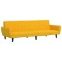 Sofá cama de 2 plazas terciopelo amarillo de , Sofás - Ref: Foro24-375864, Precio: 262,91 €, Descuento: %