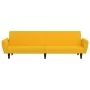 Sofá cama de 2 plazas terciopelo amarillo de , Sofás - Ref: Foro24-375864, Precio: 262,91 €, Descuento: %