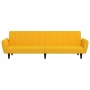 Sofá cama de 2 plazas terciopelo amarillo de , Sofás - Ref: Foro24-375864, Precio: 268,97 €, Descuento: %