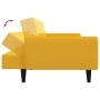 Sofá cama de 2 plazas terciopelo amarillo de , Sofás - Ref: Foro24-375864, Precio: 262,91 €, Descuento: %