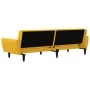 Sofá cama de 2 plazas terciopelo amarillo de , Sofás - Ref: Foro24-375864, Precio: 262,91 €, Descuento: %
