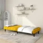 Sofá cama de 2 plazas terciopelo amarillo de , Sofás - Ref: Foro24-375845, Precio: 235,35 €, Descuento: %