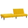 Sofá cama de 2 plazas terciopelo amarillo de , Sofás - Ref: Foro24-375845, Precio: 235,35 €, Descuento: %