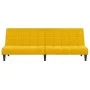 Sofá cama de 2 plazas terciopelo amarillo de , Sofás - Ref: Foro24-375845, Precio: 235,35 €, Descuento: %