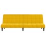 Sofá cama de 2 plazas terciopelo amarillo de , Sofás - Ref: Foro24-375845, Precio: 239,48 €, Descuento: %
