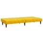 Sofá cama de 2 plazas terciopelo amarillo de , Sofás - Ref: Foro24-375845, Precio: 235,35 €, Descuento: %