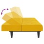 Sofá cama de 2 plazas terciopelo amarillo de , Sofás - Ref: Foro24-375845, Precio: 239,48 €, Descuento: %
