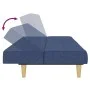 Sofá cama de 2 plazas tela azul de , Sofás - Ref: Foro24-375830, Precio: 242,85 €, Descuento: %