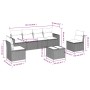 Set de sofás de jardín 7 piezas con cojines ratán PE gris de , Conjuntos de jardín - Ref: Foro24-3218810, Precio: 399,02 €, D...