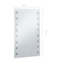 Espejo de pared de baño con LED 60x100 cm de vidaXL, Espejos - Ref: Foro24-144701, Precio: 83,89 €, Descuento: %