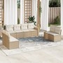 Juego de sofás de jardín con cojines beige 8 pzas ratán PE de , Conjuntos de jardín - Ref: Foro24-3218838, Precio: 482,86 €, ...