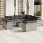Set de sofás de jardín 14 pzas con cojines ratán sintético gris de , Conjuntos de jardín - Ref: Foro24-3218560, Precio: 872,2...