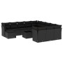 Set de sofás de jardín y cojines 13 pzas ratán sintético negro de , Conjuntos de jardín - Ref: Foro24-3250474, Precio: 854,43...