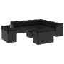 Set sofás de jardín 14 pzas con cojines ratán sintético negro de , Conjuntos de jardín - Ref: Foro24-3218555, Precio: 948,17 ...