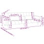 Sofá cama de 2 plazas con dos almohadas terciopelo amarillo de , Sofás - Ref: Foro24-375851, Precio: 274,92 €, Descuento: %