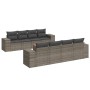 Set de muebles de jardín 9 pzas y cojines ratán sintético gris de , Conjuntos de jardín - Ref: Foro24-3225367, Precio: 581,22...