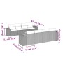 Set de muebles de jardín 9 pzas y cojines ratán sintético gris de , Conjuntos de jardín - Ref: Foro24-3225367, Precio: 581,22...