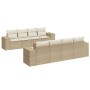 Set de sofás de jardín 9 pzas con cojines ratán sintético beige de , Conjuntos de jardín - Ref: Foro24-3225365, Precio: 623,7...