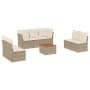 Juego de sofás de jardín con cojines beige 8 pzas ratán PE de , Conjuntos de jardín - Ref: Foro24-3223566, Precio: 472,65 €, ...