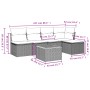Set de muebles de jardín 6 pzas y cojines ratán sintético gris de , Conjuntos de jardín - Ref: Foro24-3223603, Precio: 308,28...