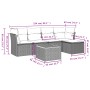 Set de muebles de jardín 6 pzas y cojines ratán sintético gris de , Conjuntos de jardín - Ref: Foro24-3223617, Precio: 313,84...