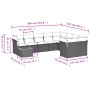 Set de sofás de jardín 10 pzas cojines ratán sintético negro de , Conjuntos de jardín - Ref: Foro24-3223823, Precio: 535,05 €...