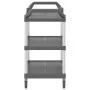 Carrito de 3 niveles aluminio gris 99x50x96 cm de , Carros de cocina y comedor - Ref: Foro24-30319, Precio: 100,30 €, Descuen...