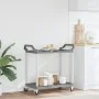Carrito de 2 niveles aluminio gris 99x50x97 cm de , Carros de cocina y comedor - Ref: Foro24-30325, Precio: 68,07 €, Descuent...