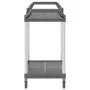 Carrito de 2 niveles aluminio gris 99x50x97 cm de , Carros de cocina y comedor - Ref: Foro24-30325, Precio: 68,07 €, Descuent...