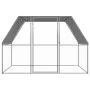 Gallinero de acero galvanizado plateado y gris 3x2x2 m de , Jaulas y habitáculos para animales pequeños - Ref: Foro24-155889,...