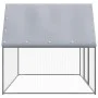 Gallinero de acero galvanizado plateado y gris 3x2x2 m de , Jaulas y habitáculos para animales pequeños - Ref: Foro24-155889,...