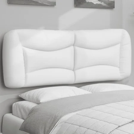 Weißes gepolstertes Bettkopfteil aus Kunstleder, 140 cm von , Kopf- und Fußteile - Ref: Foro24-374584, Preis: 66,67 €, Rabatt: %