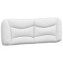Cabecero de cama acolchado cuero sintético blanco 140 cm de , Cabeceros y pies de cama - Ref: Foro24-374584, Precio: 67,32 €,...