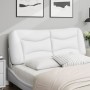 Cabecero de cama acolchado cuero sintético blanco 140 cm de , Cabeceros y pies de cama - Ref: Foro24-374584, Precio: 67,32 €,...