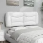 Weißes gepolstertes Bettkopfteil aus Kunstleder, 140 cm von , Kopf- und Fußteile - Ref: Foro24-374584, Preis: 66,67 €, Rabatt: %
