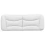 Weißes gepolstertes Bettkopfteil aus Kunstleder, 140 cm von , Kopf- und Fußteile - Ref: Foro24-374584, Preis: 66,67 €, Rabatt: %