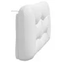 Cabecero de cama acolchado cuero sintético blanco 140 cm de , Cabeceros y pies de cama - Ref: Foro24-374584, Precio: 66,67 €,...