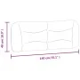 Weißes gepolstertes Bettkopfteil aus Kunstleder, 140 cm von , Kopf- und Fußteile - Ref: Foro24-374584, Preis: 66,67 €, Rabatt: %