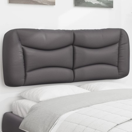 Cabecero de cama acolchado cuero sintético gris 140 cm de , Cabeceros y pies de cama - Ref: Foro24-374586, Precio: 76,16 €, D...