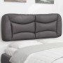 Cabecero de cama acolchado cuero sintético gris 140 cm de , Cabeceros y pies de cama - Ref: Foro24-374586, Precio: 76,16 €, D...