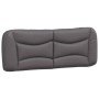 Cabecero de cama acolchado cuero sintético gris 140 cm de , Cabeceros y pies de cama - Ref: Foro24-374586, Precio: 76,16 €, D...