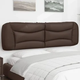 Cabecero de cama acolchado cuero sintético marrón 180 cm de , Cabeceros y pies de cama - Ref: Foro24-374609, Precio: 81,95 €,...