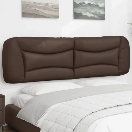 Cabecero de cama acolchado cuero sintético marrón 180 cm de , Cabeceros y pies de cama - Ref: Foro24-374609, Precio: 81,95 €,...